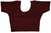 Krishna Stretch Choli Burgundy Red Large (C15L)