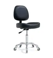 Vanity Rolling Chair Esthetician Shop Stool with Black Without foot ring