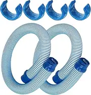 2 Pack 39-Inch R0527700 Pool Cleaner Hose Replacement for Zodiac Baracuda MX6 MX8 X7 T3 T5 Pool Cleaner Parts, with 4 Pack Universal Pool Cleaner Hose Weight