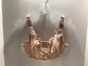 NWT Beige Felina Unlined Underwire Bra Lou Lou Lace 115027 US 34DD L12