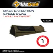 OZtrail Biker Expedition Single Swag Camping Touring Adventure Outdoors Canopies