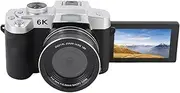 6K Digital Camera, 84MP 18X Zoom Autofocus WiFi Camera with 3 Inch 180° Flip Screen Flash, Vlogging Camera Point and Shoot Camara for Beginner Photography and Video (Black)
