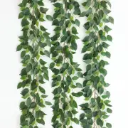 3 Packs Artificial Vines Garland 78'' Fake Ficus Vine Greenery Garland Silk G...