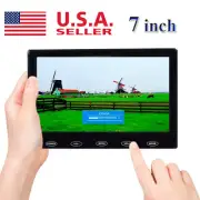 US-7" Display Small Portable Monitor LCD Screen AV VGA HDMI Security Speaker