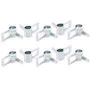 Spring Hose Clamp, 50pcs 65Mn Steel 4mm Low Pressure Air Clip, Zinc Plated