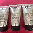 3 Olay Regenerist Collagen Peptide 24 Cream Cleanser Fragrance Free 5 oz Each