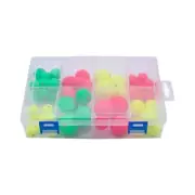 Colorful Fishing Float Strikes Round Shape Bobber Float, Pack of 60pcs