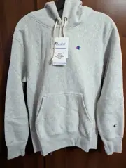 Mens Champion Reverse Weave Warm Up Hoodie M Medium NEW NWT Gray Sweatshirt