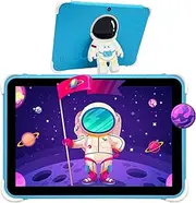 10 inch Kids Tablet - Android Tablet PC with a 10.1" IPS Display, 6000 mAh Battery, Iwawa Pre-Installed, Parental Control, 64GB ROM, Quad-Core Processor, Wi-Fi, Bluetooth, Kid-Proof Case (Blue)