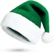 Christmas hat Santa Claus hat plush Santa Claus hat Santa hat Nicholas thick fur edge for adults