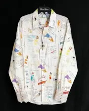 Robert Graham GET WELL Pin Up Girls XL LIMITED EDITION $398 NWT Classic Fit XL