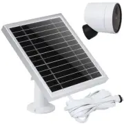 Solar Panel Compatible with Simplisafe Wireless Outdoor Security Camera Silver