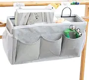 [Generic] Bedside Pocket Organizer, Side Bed Organizer, Waterproof Bedside Holder, Dorm Shelf Organizer, Bedside Storage Pocket, Space Saving Storage Bag, Closet Shelf Organizer, Bedside Compartment Holder