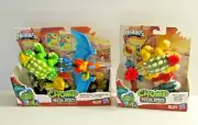 2 HTF Playskool Heroes Chomp Squad Consruction Crew & Water Whipper Dinosaurs