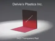5 Sheets Red Transparent Acrylic Plexiglass sheet 3/16” x 12" x 24" #2423