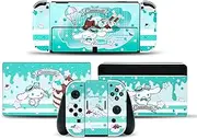 Kuitmor Skin Stickers Compatible with Switch OLED,Anime Vinyl Decal,Switch OLED Full Wrap Protective Skin Game Console Film Sticker - DEG