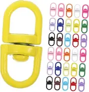 Tofficu Swivel Key Ring Set Trigger Snap Clasps Sturdy Metal Keychain Accessories for DIY Craft Jewelry Making
