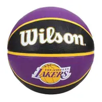 在飛比找ETMall東森購物網優惠-WILSON NBA隊徽系列 湖人隊橡膠籃球#7-訓練 室外