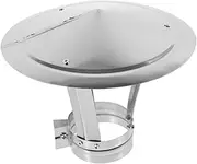 COOPHYA Stainless Steel Chimney Cap Vent Roof Cover for Outdoor Pipes and Walls Sun and Easy Installation for Extended Lifespan Fits Flue
