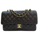 【二手名牌BRAND OFF】CHANEL 香奈兒 黑色 牛皮 COCO 25 單肩包 無卡