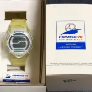 Super Rare Casio Baby G GBD 100WF 2T New with Box Theory FRANCE98 FIFA WORLD CUP