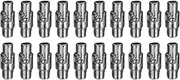 uxcell 20pcs Leather Cord End Clasp 3mm Hole Magnetic Cord End Caps Closures Leather Bracelet Buckle for Jewelry Making DIY Supplies Crafts, Gunmetal