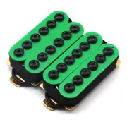 1Sets Ceramic Magnet Invader Style Guitar Humbucker Pickup Bridge & Neck Green