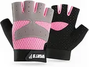 [ALLY-MAGIC] Kids Half Finger Cycling Gloves, Fingerless Children Training Bike Mittens Breathable Non Slip Outdoor Sports Glove for Boys Girls Y4ETBZST