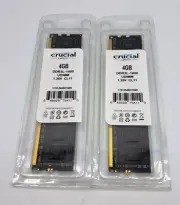 2 Crucial Memory Module RAM 4GB DDR3L 1600 UDIMM 1.35V CL11 CT51264BD160B New