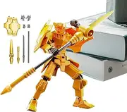 Générique Articulated Robot Figure - Collectible Action Figure | 13cm Robot with Futuristic Design, Decorative Office and Home, Toy for Mechanics and Technology Fans