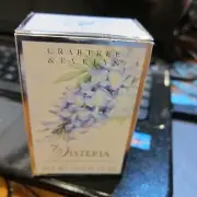 CRABTREE AND EVELYN WISTERIA PERFUMED BATH SOAP NEW IN ORIGINAL BOX NET WT 3.5 0