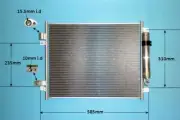 AutoAir Aircon Condenser 16-6237 For Nissan Note E12 1.2 2013 Lifetime Warranty (for: Nissan)