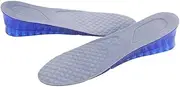 Healvian 1 Pair Height Increasing Full Insole Women Risers Lift Judge Soles Feet Running for Support Shoe Pads Invisible Height Increase Insole Breathable Heighten Insole Blue Flannel