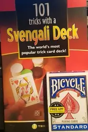 Bicycle SVENGALI DECK MAGIC CARDS plus 101 trick book of svengali deck tricks