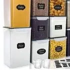 Airtight Food Storage Containers - 10 Pack Set for Kitchen & Pantry Organization