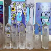3 inch Natural Clear Quartz Point Obelisk Crystal Wand Tower Home Decoration