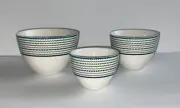 Cynthia Rowley Set Of 3 Mixing Bowls Multicolor