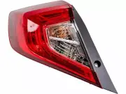 Left Tail Light Assembly For 16-18 Honda Civic 1.5L 4 Cyl Turbocharged XZ19D1 (for: Honda Civic)