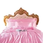 Beddings Blush Pink Eu Single Size Duvet Cover Set Luxury Polyester Soft luxury,