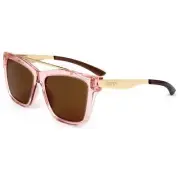 Smith Optics Women's 55 mm Pink Gold Sunglasses Polarized THERUNAROUND-S45-55