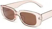 [N\A] Classic Retro Square Sunglasses Ladies Travel Small Rectangle Sunglasses, Women