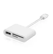 USB C to SD Card Reader with USB 3.0 Thunderbolt to Micro SD TF Card Reader