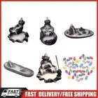 Incense Burner Ceramic Incense Cone Tower Backflow Stream Back Down Holders