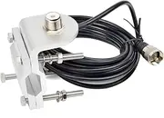[TWAYRDIO] Roll Bar/Mirror Mounting Bracket, Antenna Mount with 16.4ft RG58 Coaxial Cable SO239 to PL259 for Ham VHF UHF Two Way Radio Antenna