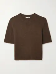 [The Row] The Row - Hibiscus Cashmere Sweater - Brown - medium medium Brown
