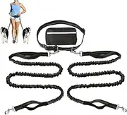 Dog Cable - Reflective Dog Tie Out Cable for 2 Doggy,Nylon Doggy Lead with Storage Bag Reflective Pet Supplies for Running Outside Camping