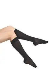 ITA-MED Unisex Closed Toe Microfiber Knee High Compression Stockings, Varicose V