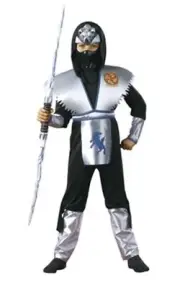 Shadow Ice Wolf Ninja Child Costume Small 4-6