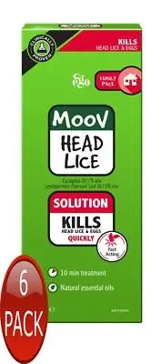 6 x Ego Moov Head Lice Sol 500Ml