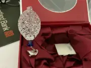 WATERFORD 2012 6TH IN SERIES SIX GEESE CRYSTAL ORNAMENT W/ENHANCER~GORGEOUS~NIB